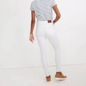 NWT Madewell 10” High Rise Skinny in White